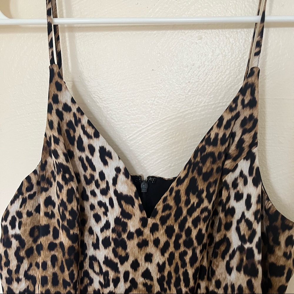 Express Leopard Print Slip Dress Medium - image 6